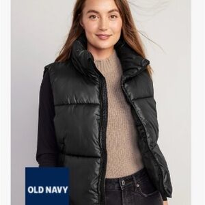 Old Navy Women's Black Puffer Vest XXL